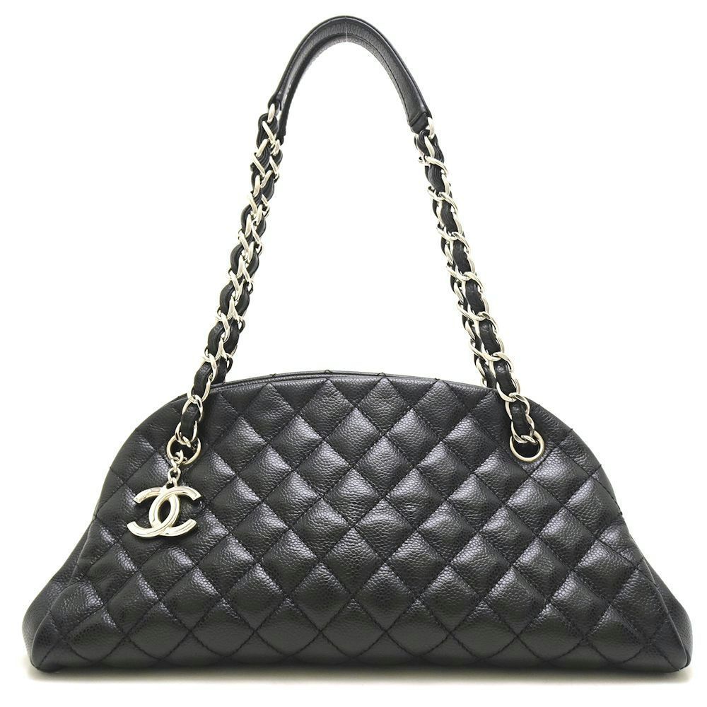 Chanel Mademoiselle Bowling Bag Caviar Skin Black